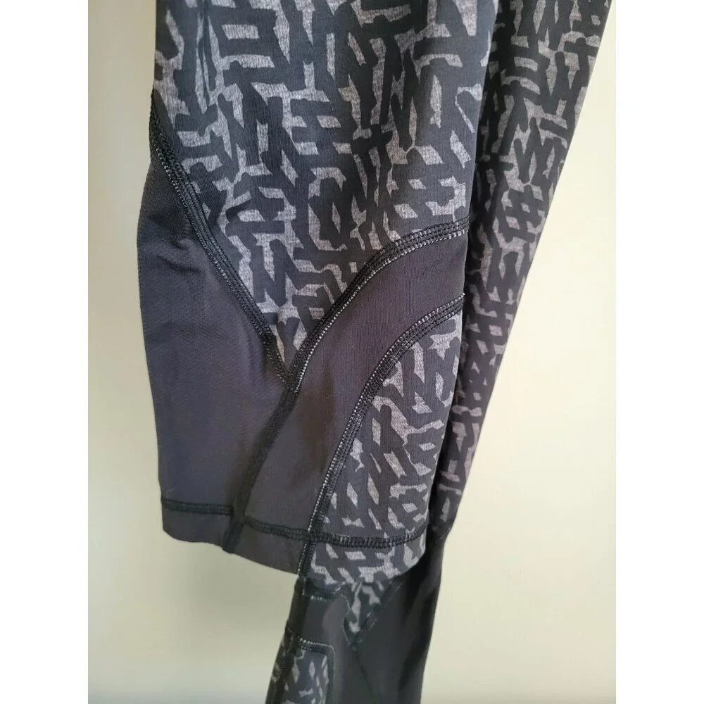 Lululemon Run Inspire Crop II Full-on Luxtreme Heathered Net Pop Black 8